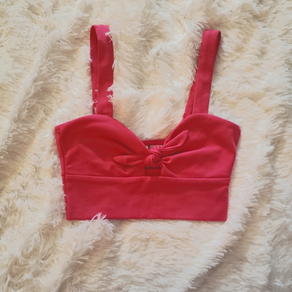 Hot Pink Cropped Top